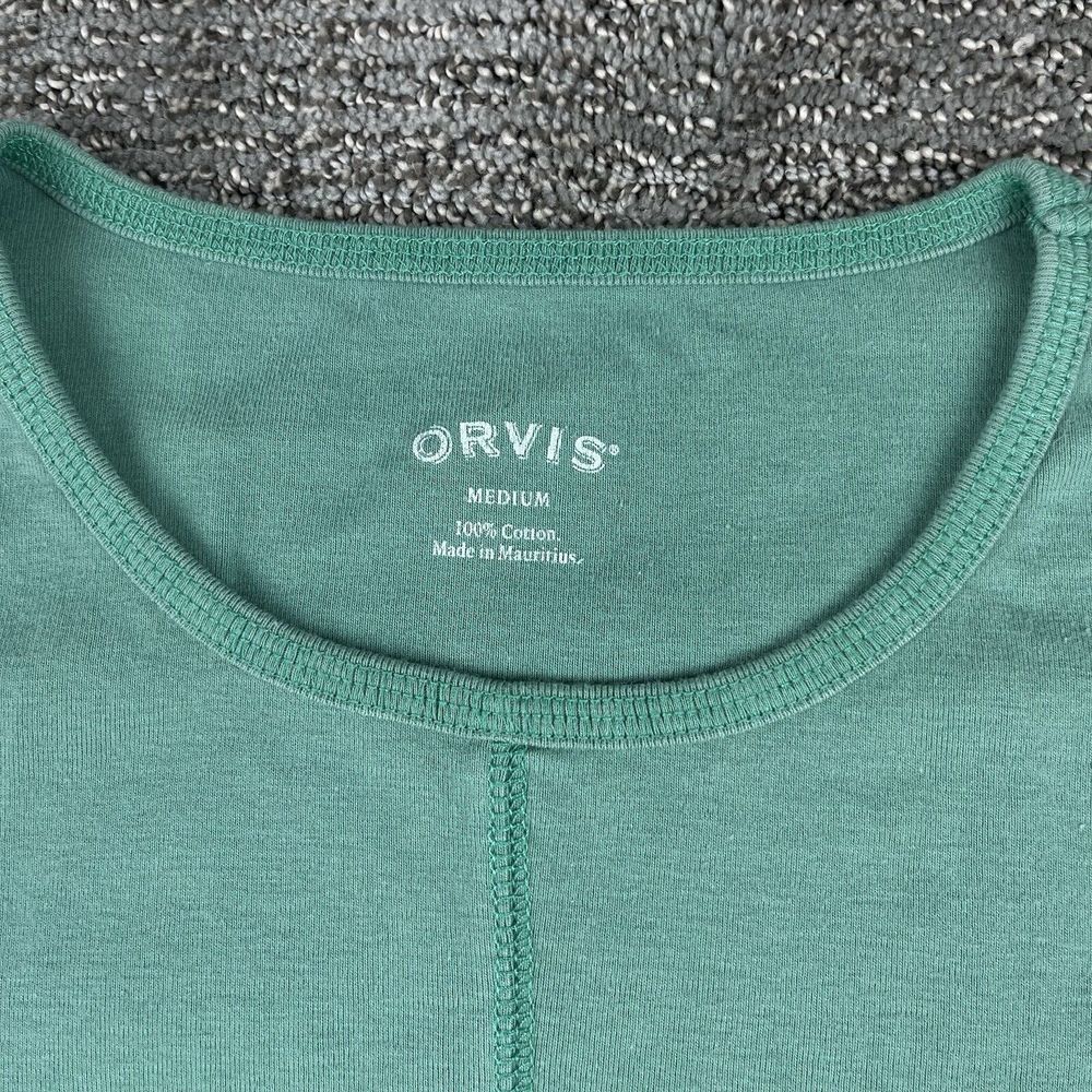 Orvis Short Sleeve Sleeveless Shirt‎ Set Of 3 Green Brown Floral Women's Size M - Picture 2 of 16